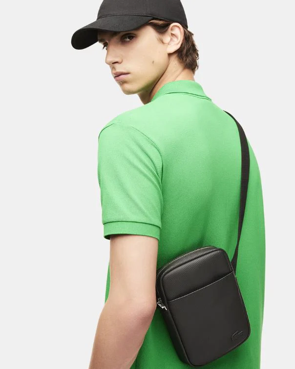BANDOLERA LACOSTE SLIM VERTICAL HOMBRE