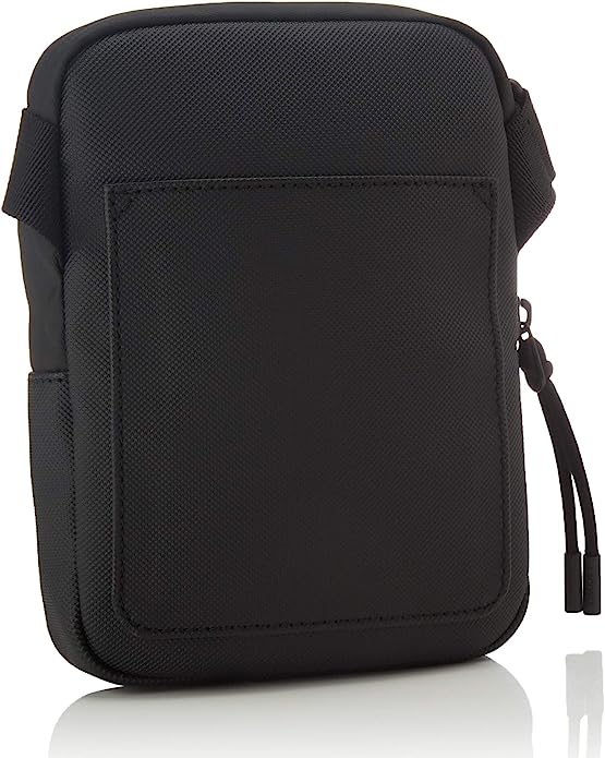 BOLSO LACOSTE FLAT CROSSOVER NEGRO - Image 2