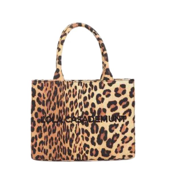 BOLSO LOLA CASADEMUNT MINI LEOPARDO MUJER