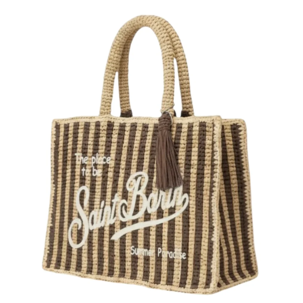 BOLSO SAINT BARTH RAFFIA VANITY  STRIPES MINI V 18 MUJER - Image 2