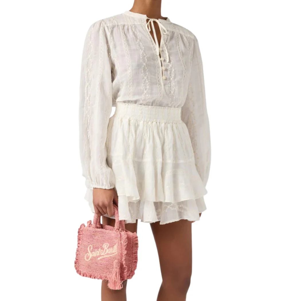 BOLSO SAINT BARTH RAFFIA VOLANT MINI MUJER - Image 3