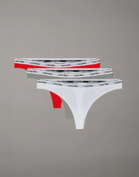 BRAGUITA THONG 3PK CALVIN KLEIN MUJER