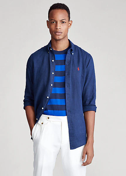 CAMISA DYE LINEN RALPH LAUREN HOMBRE