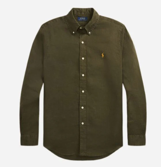 CAMISA POLO RALPH LAUREN DYE LINEN HOMBRE