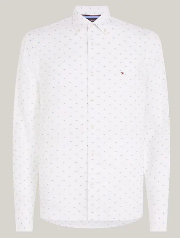 CAMISA TOMMY HILFIGER LINEN FIL COUPE HOMBRE - Image 4