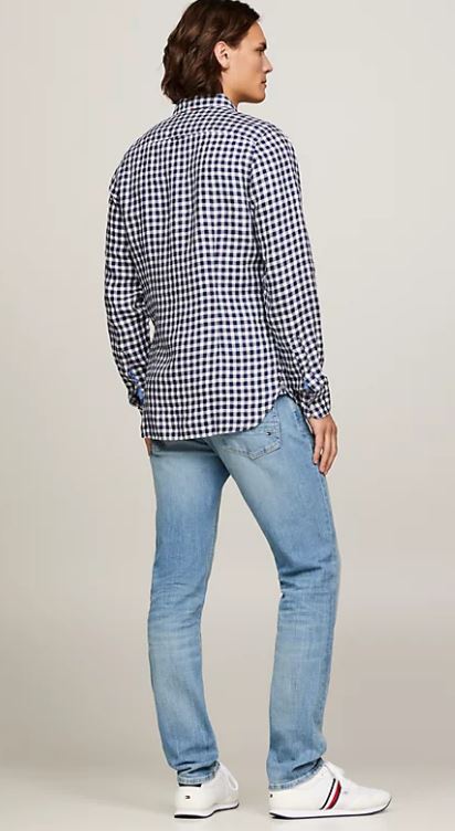 CAMISA TOMMY HILFIGER LINEN GINGHAM HOMBRE - Image 2