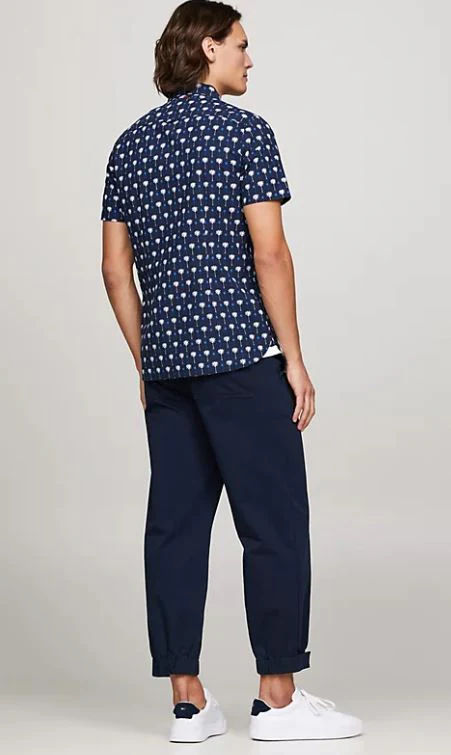 CAMISA TOMMY HILFIGER MINI PALM PRINT HOMBRE - Image 4