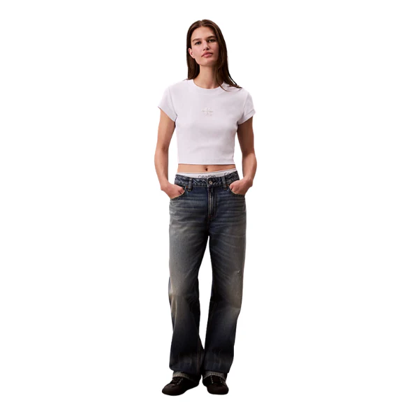 CAMISETA CALVIN KLEIN BABY RIB MUJER