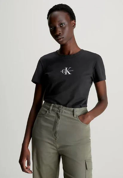 CAMISETA CALVIN KLEIN MONOLOGO SLIM MUJER