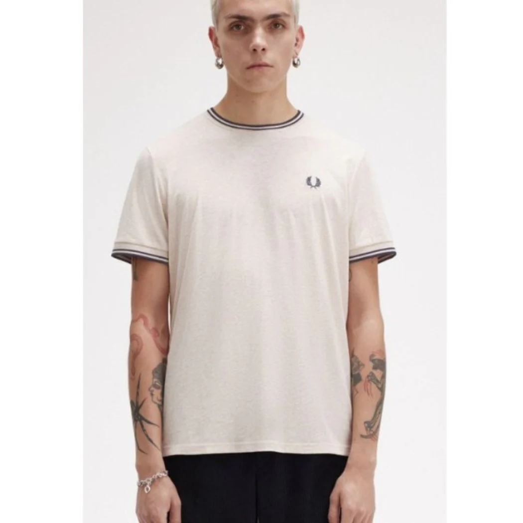 CAMISETA FRED PERRY TWIN TIPPED HOMBRE