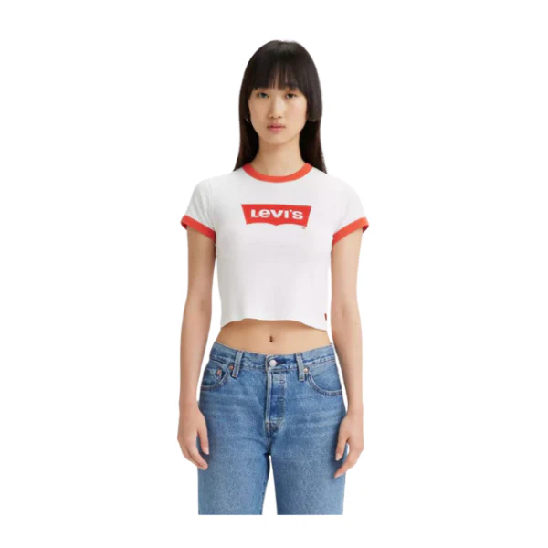 CAMISETA LEVI'S®GRAPHIC RINGER ORANGE MUJER - Image 2