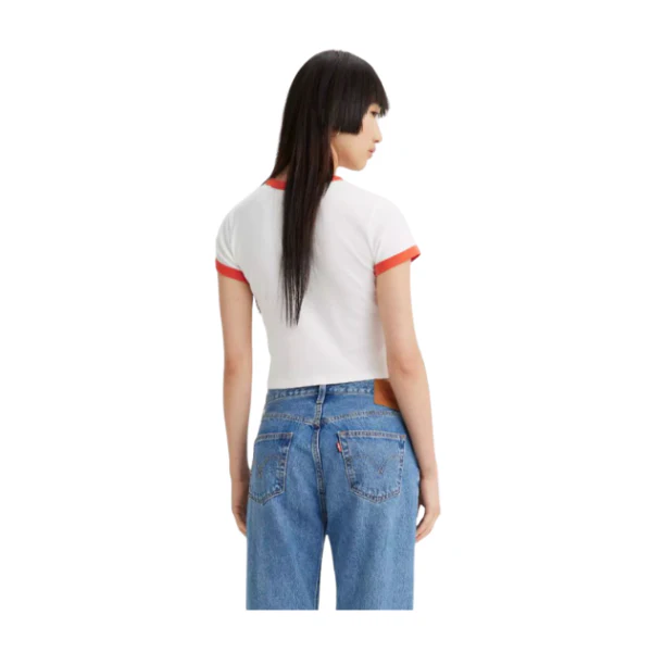 CAMISETA LEVI'S®GRAPHIC RINGER ORANGE MUJER - Image 3