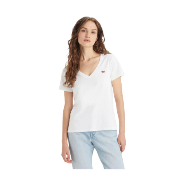 CAMISETA LEVI'S® PERFECT VNECK WHITE MUJER - Image 2