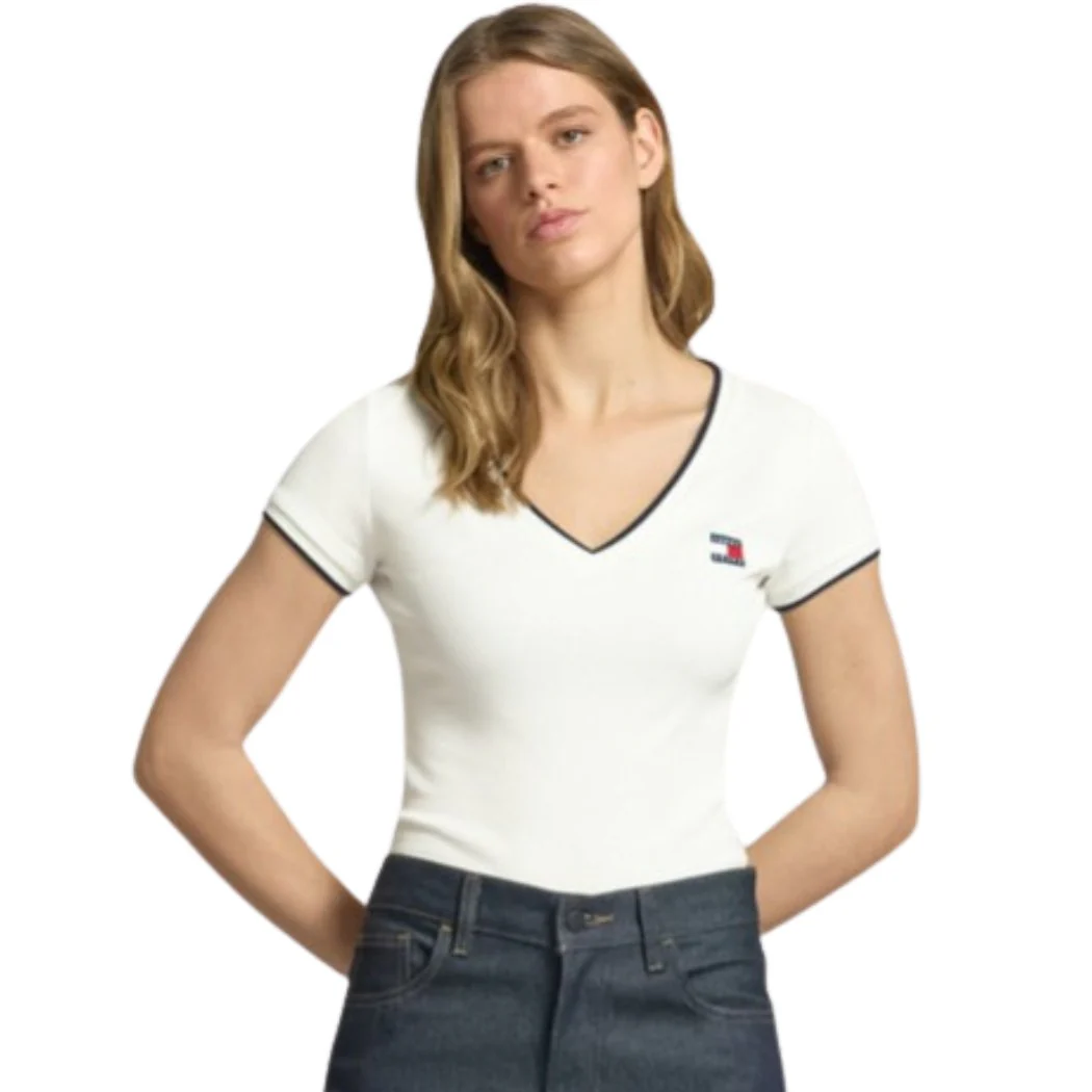 CAMISETA TOMMY JEANS SLIM BADGE MUJER
