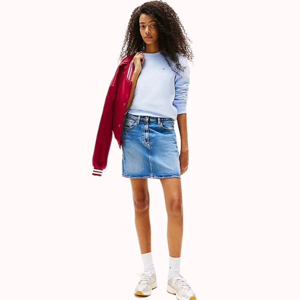 FALDA TEJANA TOMMY JEANS MOM MUJER