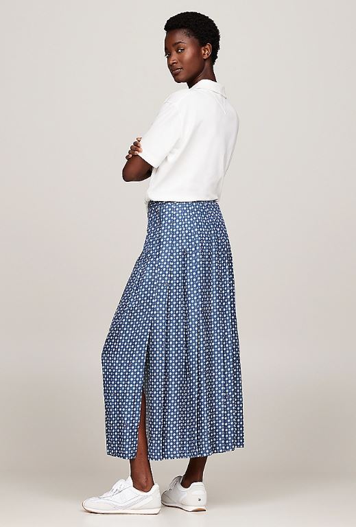 FALDA TOMMY HILFIGER FOULARD PLEATED MUJER - Image 2