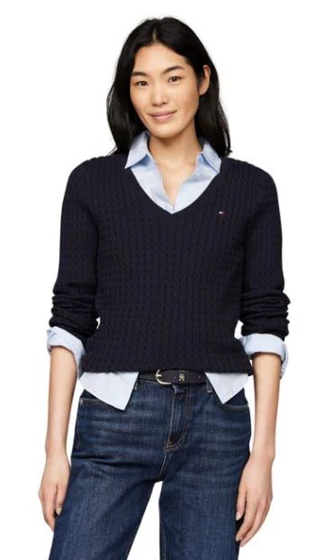 JERSEY TOMMY HILFIGER CO CABLE MUJER
