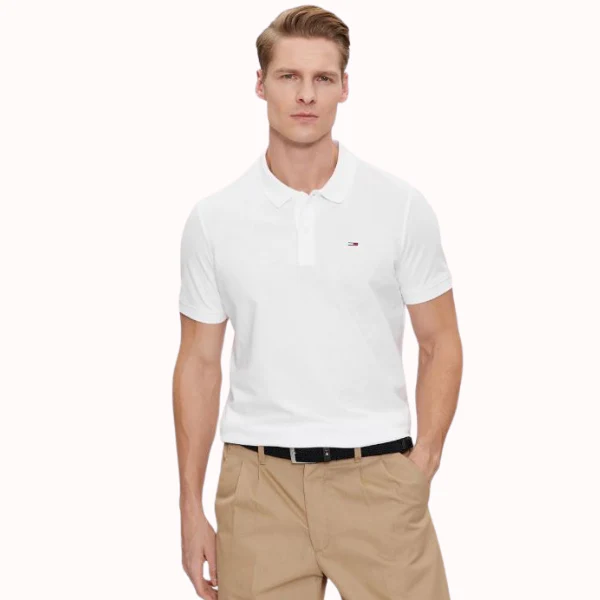 POLO TOMMY JEANS SLIM PLACKET HOMBRE
