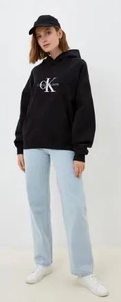 SUDADERA CALVIN KLEIN MONOLOGO  MUJER - Image 2