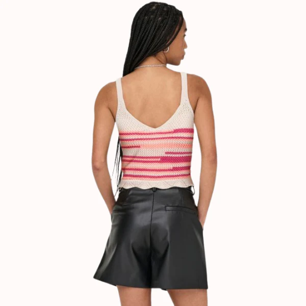 TOP ONLY ONLMERIDA CROP V-NECK MUJER - Image 2