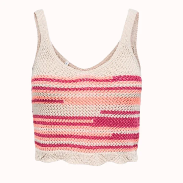 TOP ONLY ONLMERIDA CROP V-NECK MUJER - Image 3
