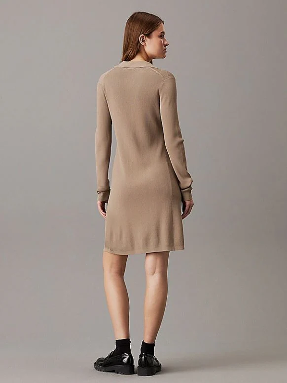 VESTIDO CALVIN KLEIN V-NECK RAYON MUJER - Image 2