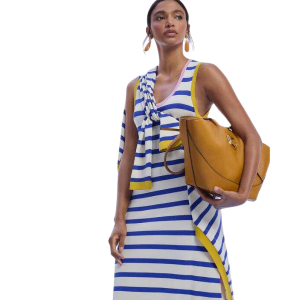 VESTIDO LOLA CASADEMUNT PUNTO RAYAS MUJER - Image 3