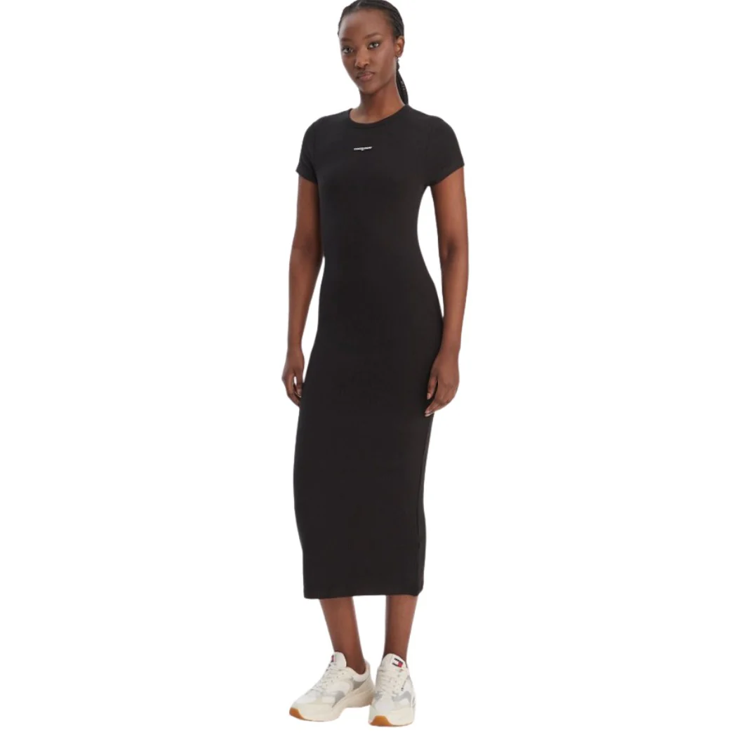 VESTIDO TOMMY JEANS SCRIPT LABEL MUJER