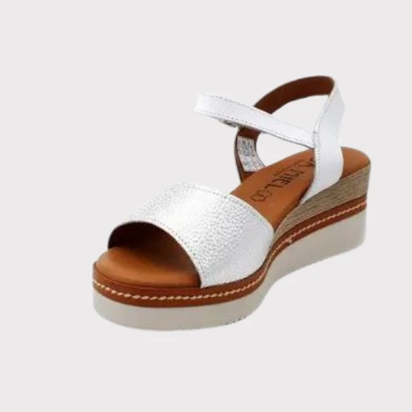 ZAPATO ISSA MIEL CUÑA  PIEL MUJER - Image 3