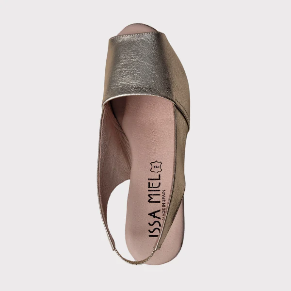 ZAPATO ISSA MIEL CUÑA PIEL MUJER - Image 3